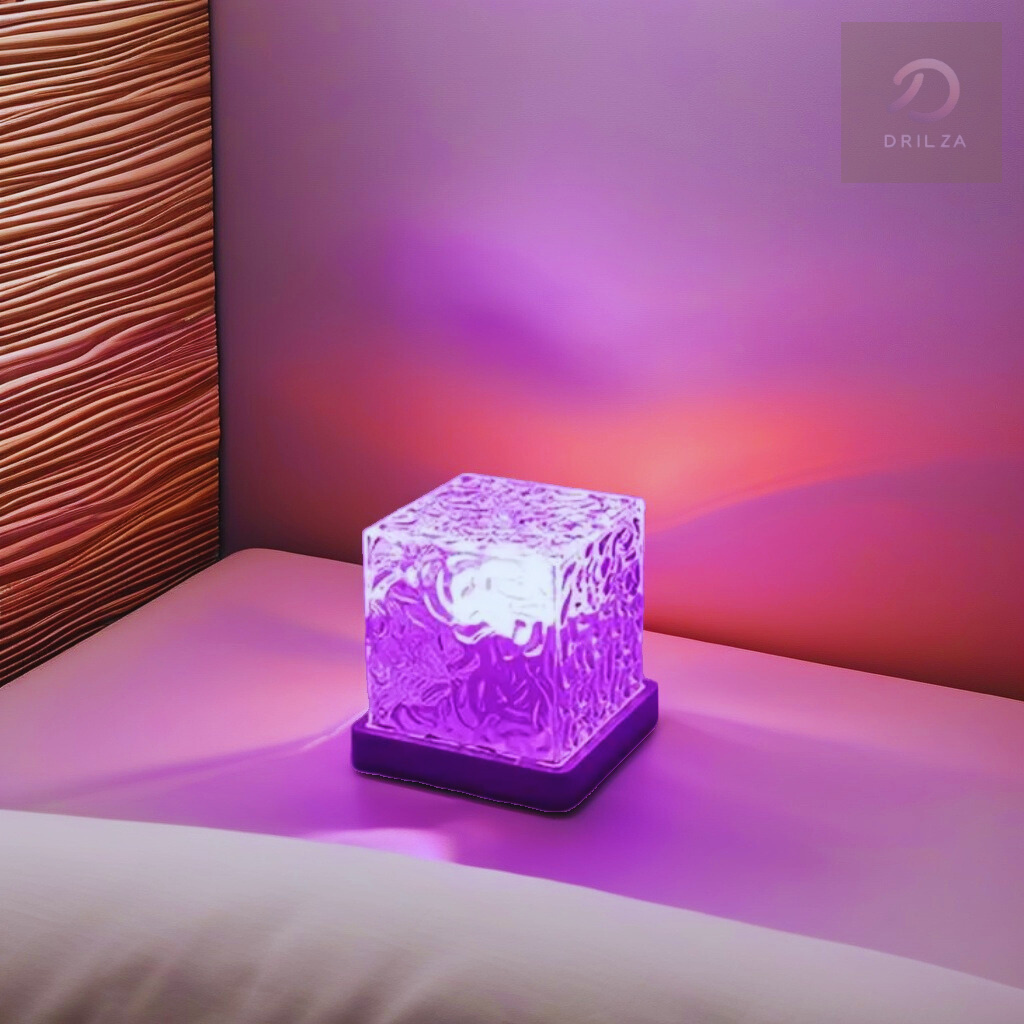 Projecteur Cube Boréal - Illuminez Votre Maison avec Style et Magie