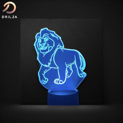 Transformez la chambre de votre enfant avec cette veilleuse 3D magique  Le Roi Lion